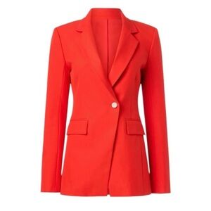 Derek Lam 10 Crosby Noah Jacket Blazer Single Breasted in Red Size 4
